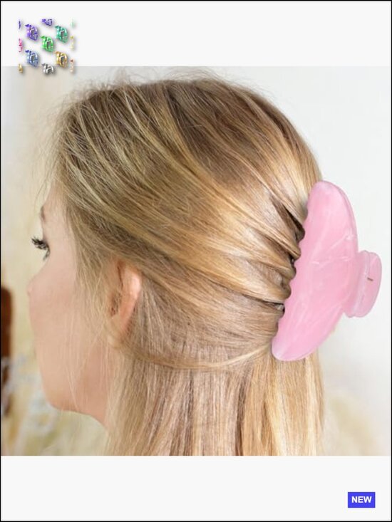 16 Large Acrylic Hair Claw Clips Bulk Non-slip Hold for Thick Thin Hair French main image 4
